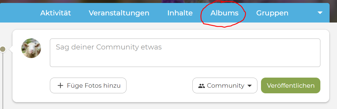 blaue Leiste